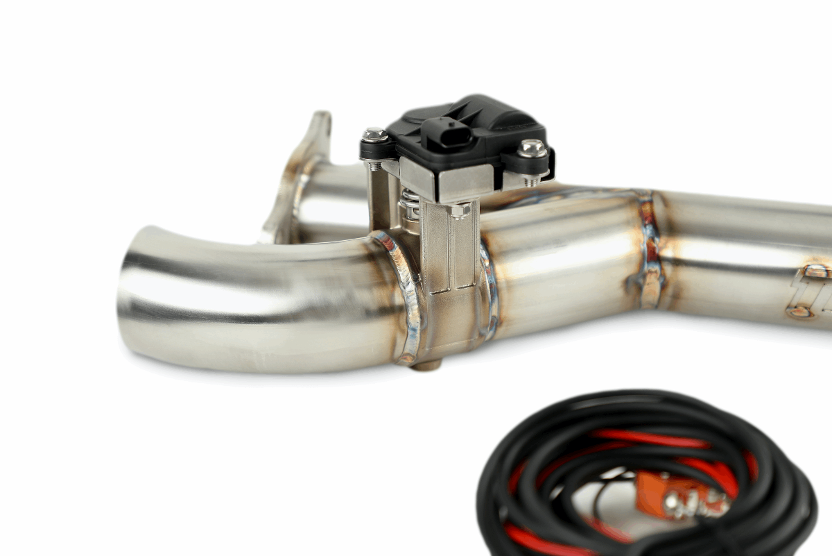 Trinity Racing Header Pipe w/ Cutout - Polaris RZR XP Turbo / S Side Exit