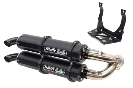 Trinity Racing Slip-On Exhaust - Can-Am Maverick Cerakote