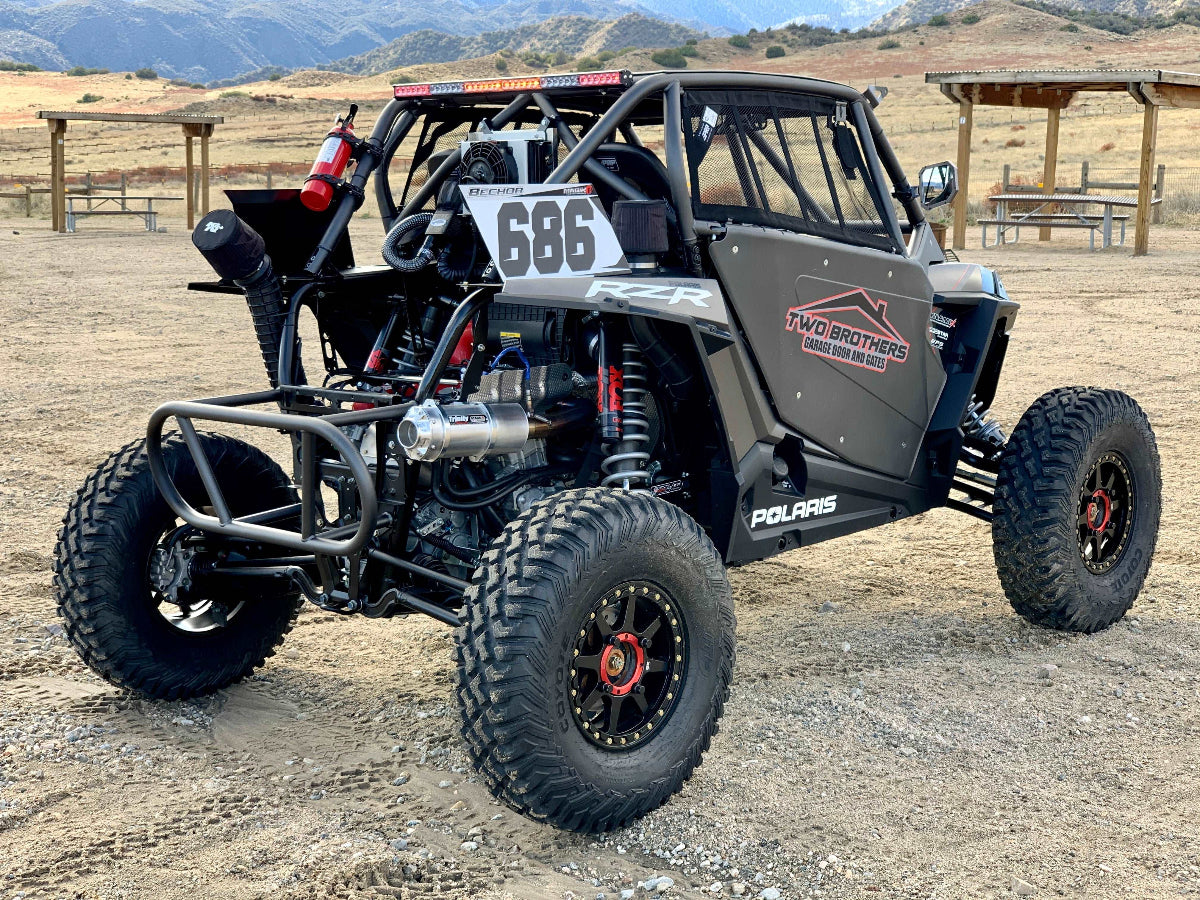 Trinity Racing Stinger Exhaust = Polaris RZR XP Turbo / S Installed