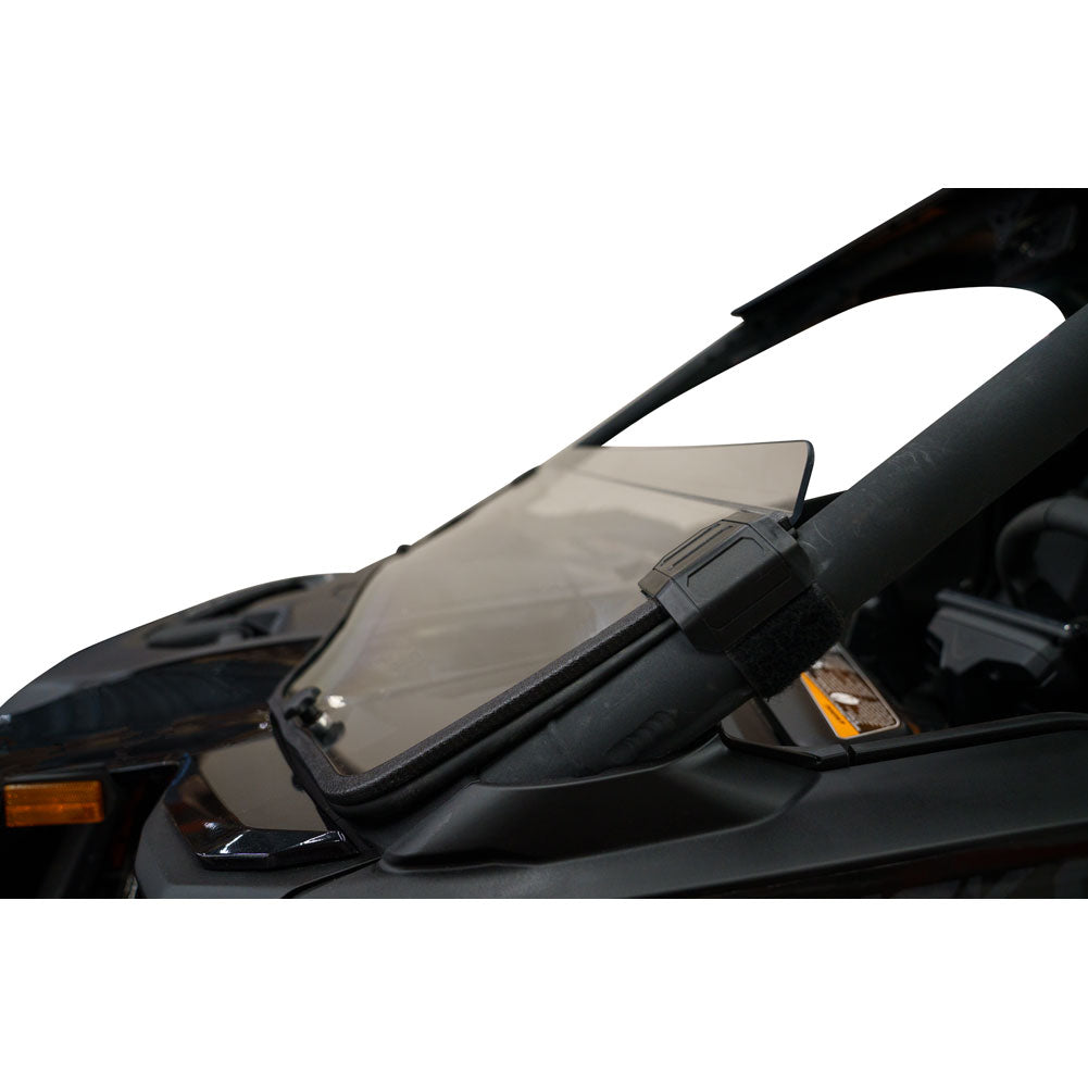 Tusk - Can-Am Maverick R Scratch Resistant Half-Windshield Profile View