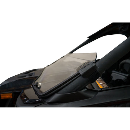 Tusk - Can-Am Maverick R Scratch Resistant Half-Windshield Profile View