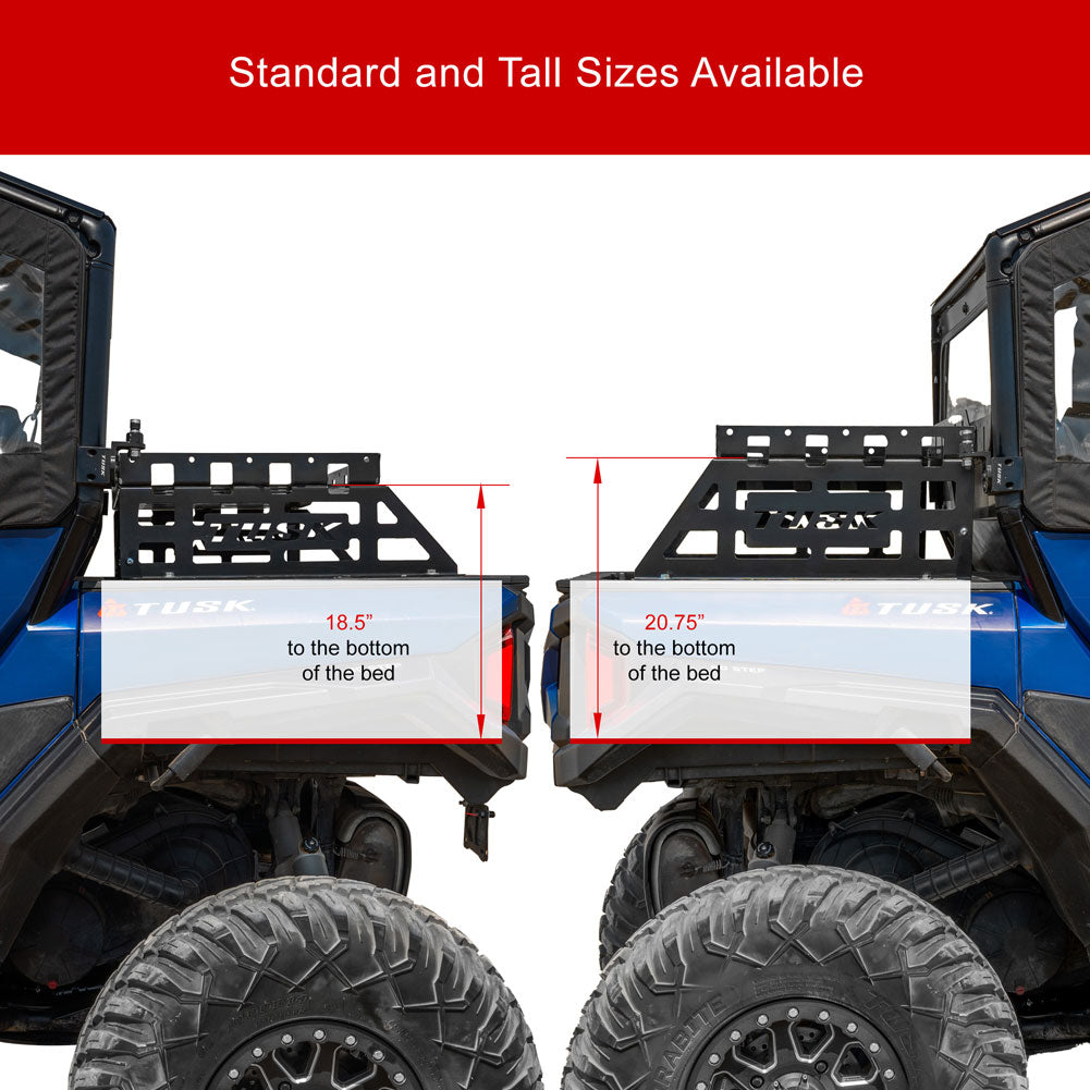 Tusk Cargo Rack - Polaris General Regular vs Tall