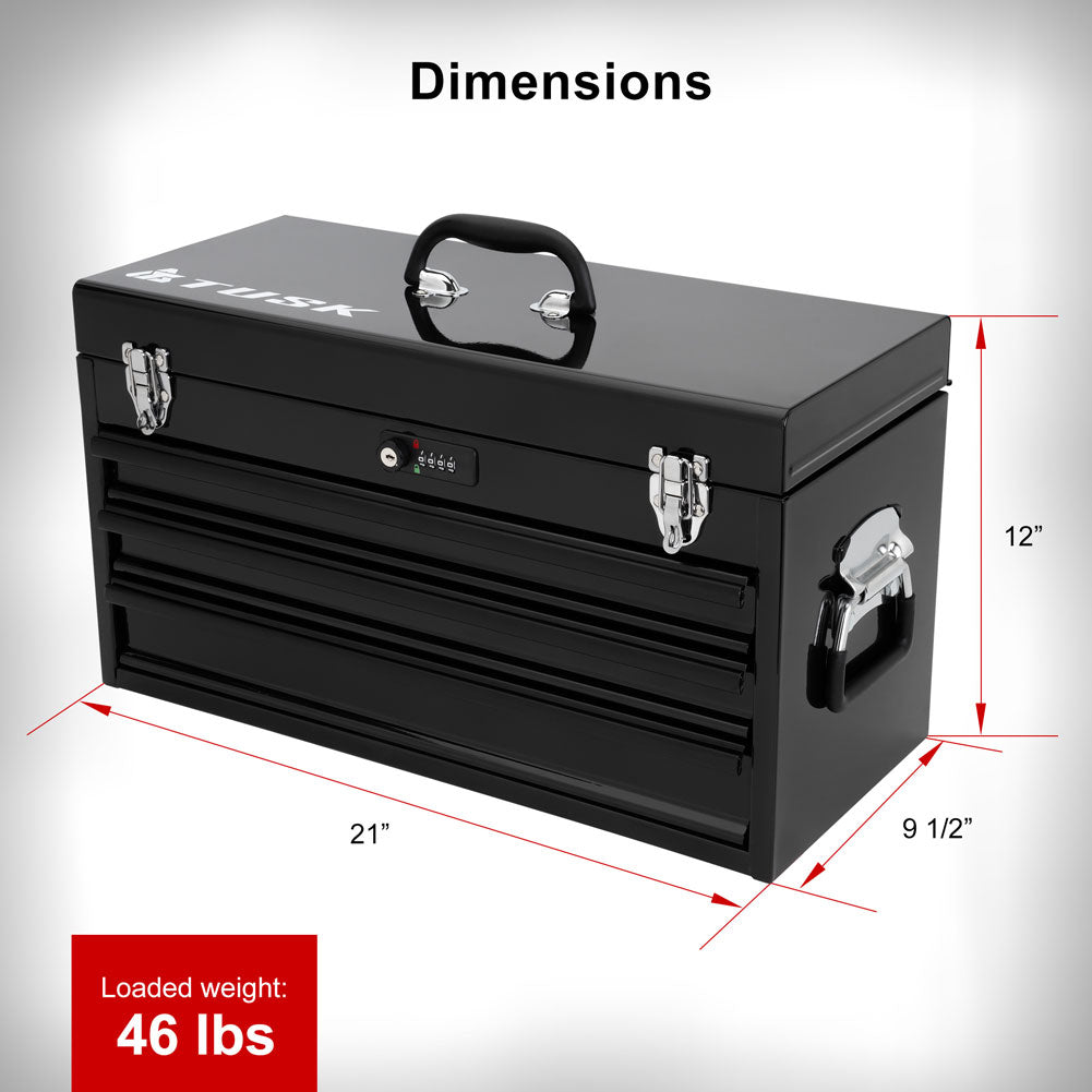 Tusk Moto Toolbox w/ Tools – Red Plate Powersports