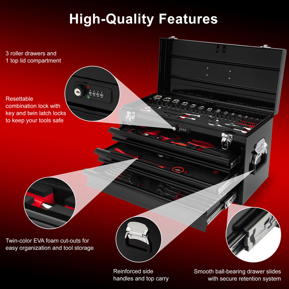 Tusk Moto Toolbox w/ Tools - Features