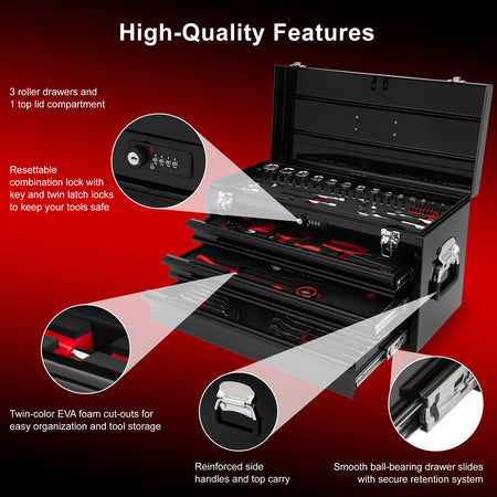 Tusk Moto Toolbox w/ Tools - Features