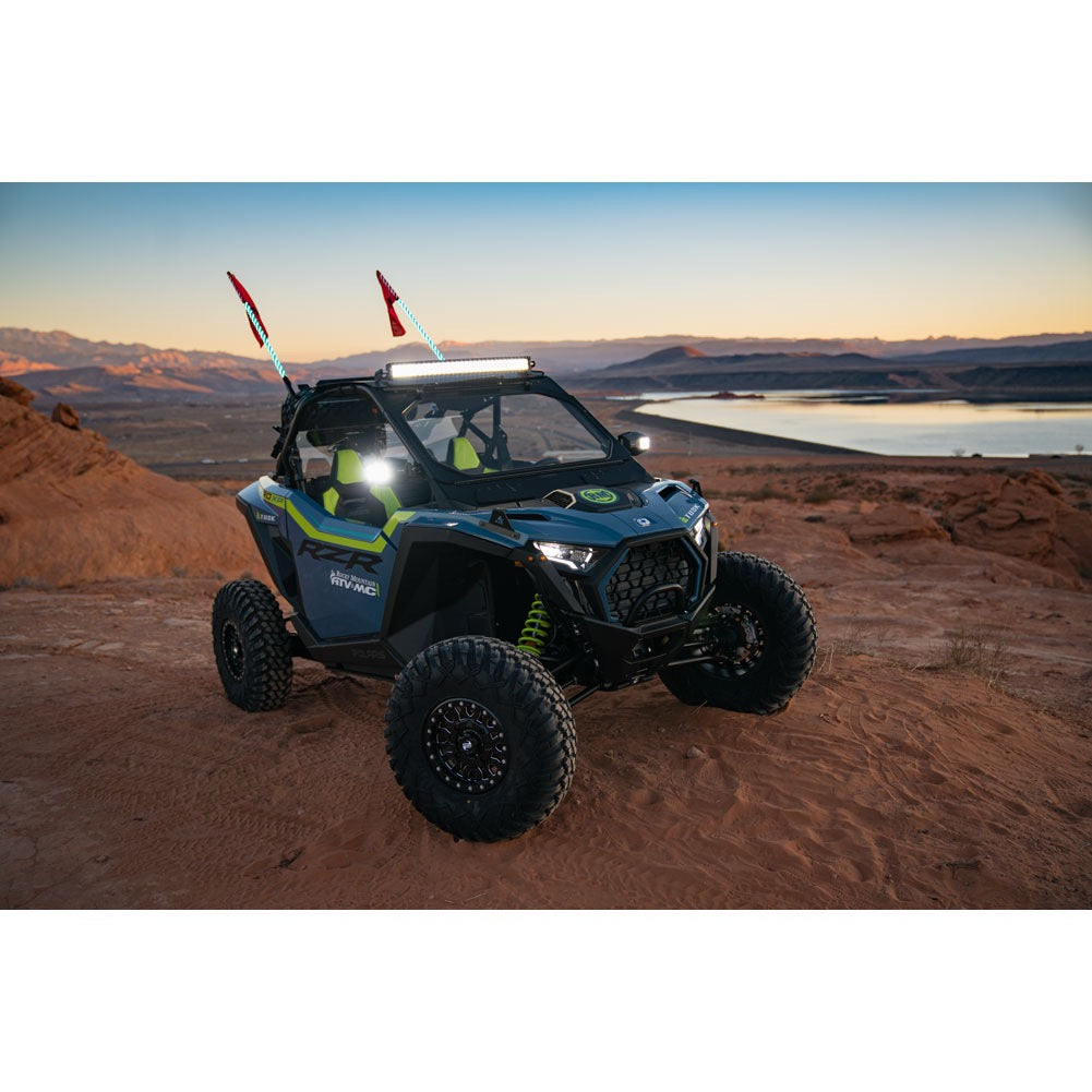 Tusk UTV LED Sideview Mirrors - 1.75"-1.875" Clamp Bright LEDS