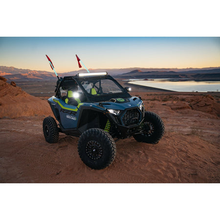 Tusk UTV LED Sideview Mirrors - 1.75"-1.875" Clamp Bright LEDS