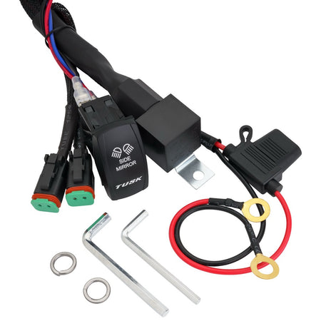 Tusk UTV LED Sideview Mirrors - 1.75"-1.875" Wiring Harness