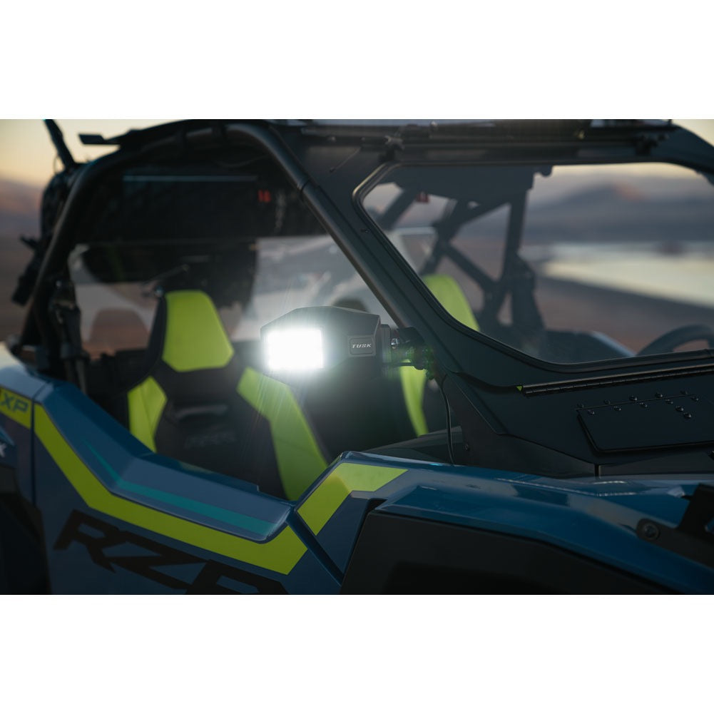 Tusk UTV LED Sideview Mirrors - Bright LEDS