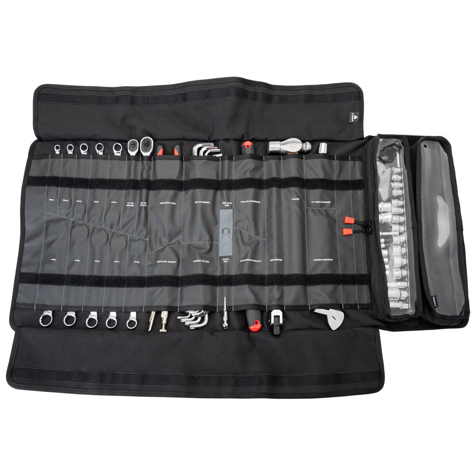 Tusk UTV Tool Roll Kit - 66pc High-Quality Tools with Heavy Duty Roll With Pockets