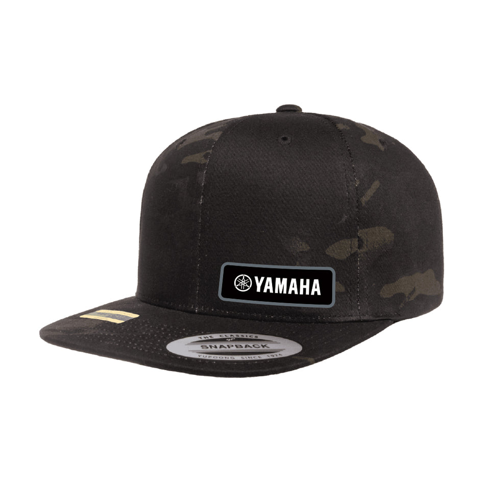 Yamaha Black Camo SnapBack Hat