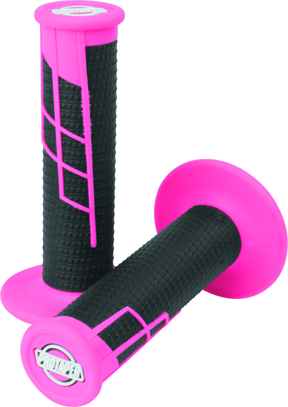 ProTaper Clamp On 1/2 Waffle Grips - Pink/Black - ProTaper