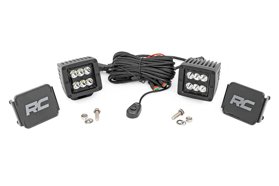 ough Country 2" Black Series LED Pod Lights | 4,800 Lumens - Spot