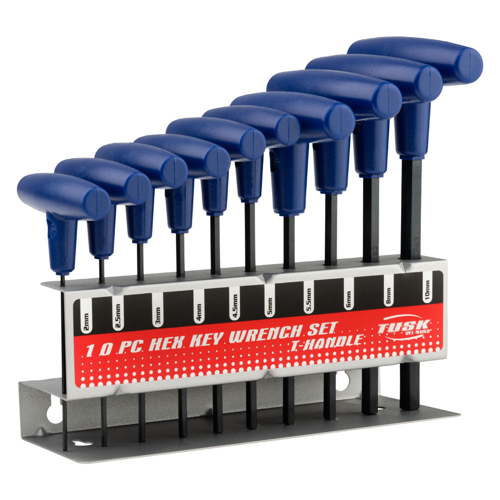 Tusk 10 Piece Hex Key T-Handle Wrench Set
