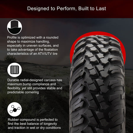 Tusk Terrabite® Radial Tire - Designed for ultimate trail riding