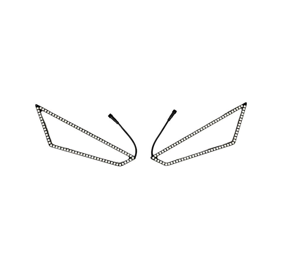 5150 Whips Polaris Pro XP / Turbo R / Pro R Halos 187 Style w/ Control Harness