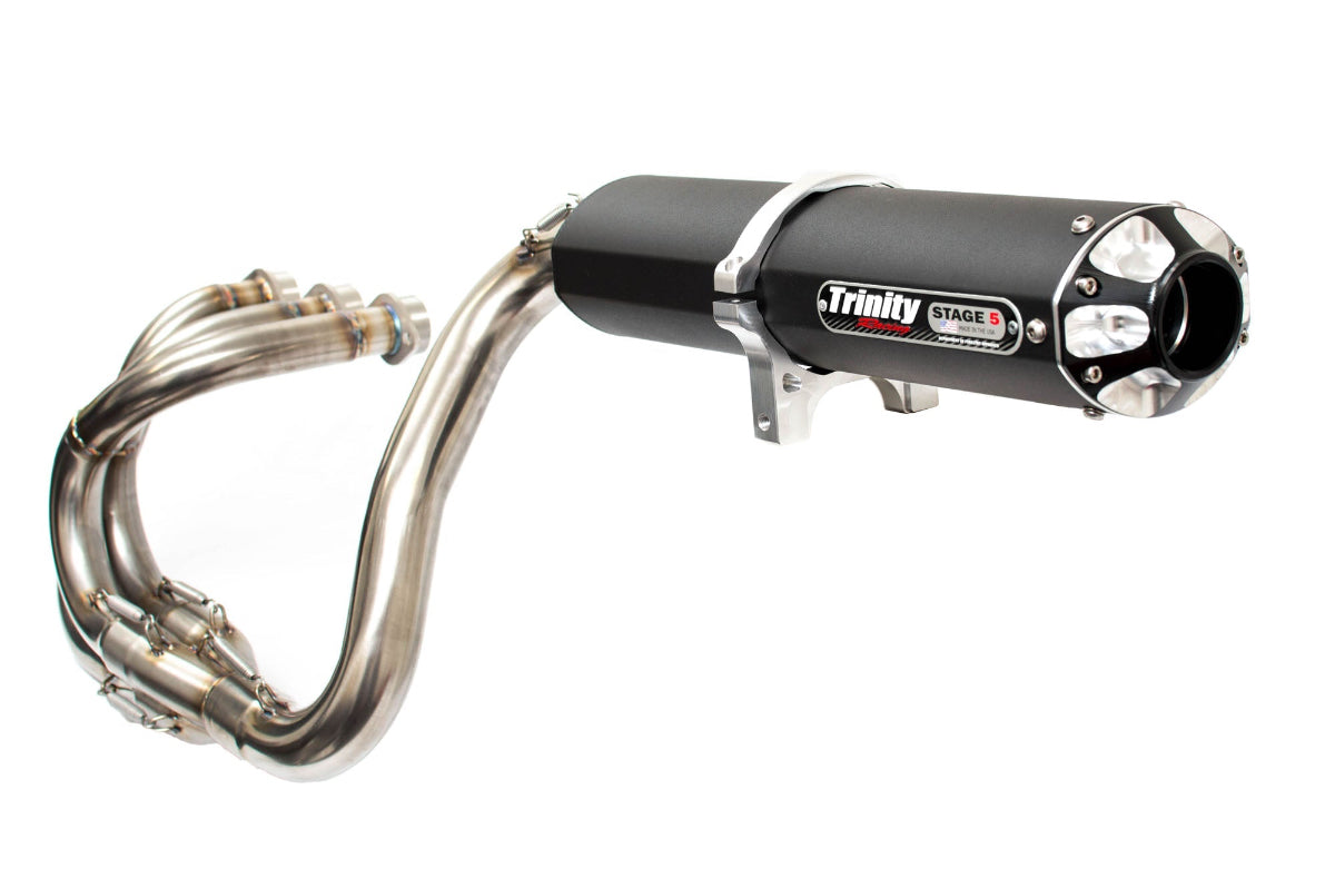 Trinity Racing Full Exhaust - Yamaha YXZ 1000R Black