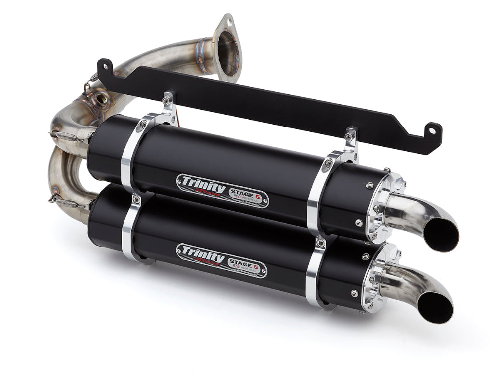 Trinity Racing Slip-On Exhaust - Honda Talon Black