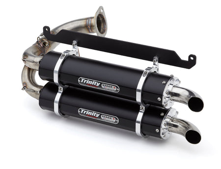 Trinity Racing Slip-On Exhaust - Honda Talon Black