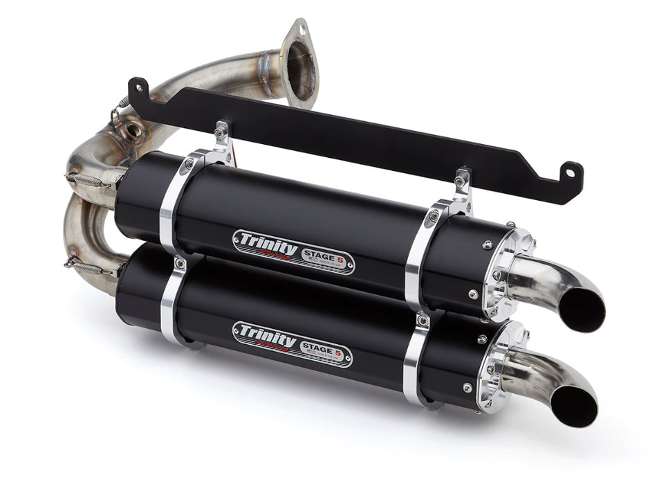 Trinity Racing Slip-On Exhaust - Honda Talon Black