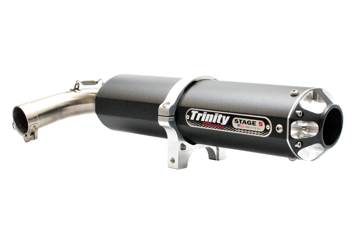 Trinity Racing Slip-On Exhaust - Yamaha YXZ 1000R Black